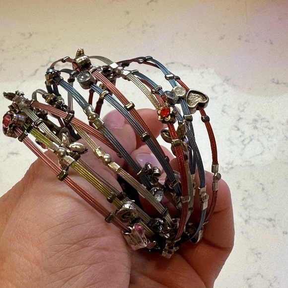 Elegant Multi-Color Charm Bracelets - Picture 3 of 3